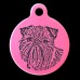 Brussels Griffon Engraved 31mm Large Round Pet Dog ID Tag